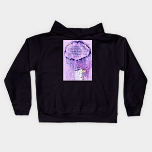 Dancing in the rain Kids Hoodie